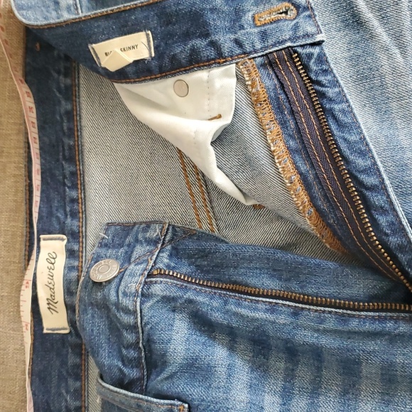 Madewell Rigid skinny faded blue jeans size 30 - Picture 16 of 16